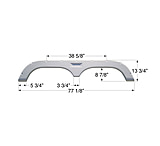 Image of Icon Tandem Axle Fender Skirt Fs720 For Fleetwood