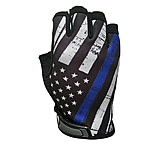 Image of Industrious Handwear Blue Line Flag - Unlined - Half Finger Gloves