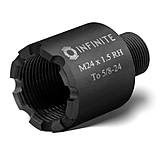 Infinite Product Solutions M24 x 1.5 - 5/8-24 Thread Adapter, Black, 24X15RH-5824-BS