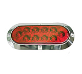 Image of Innovative Lighting Oval 6&quot; LED Stop/Turn/Tail Light Red Trim