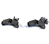 Image of JE Machine Tech JE Flip-up Front And Rear Offset Polymer Sight Set Black