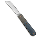 Image of Jack Wolf Knives After Hours Jack Frame Lock Knife Blue Linen Micarta 3.15 SW 92C9FED2