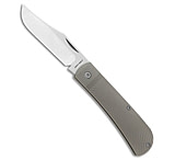 Image of Jack Wolf Knives Benny's Clip Slip Joint Knife Gray Starburst Ti 3 Satin 5E93AF3D