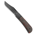 Image of Jack Wolf Knives Benny's Clip Slip Joint Knife Red Dark Matter CF 3 Black 8DA27FCD