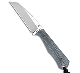 Image of Jack Wolf Knives Collusion Fixed Blade Knife Blue Linen Micarta 3.1 Satin 2DAB1C2D