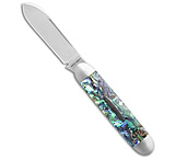 Image of Jack Wolf Knives Equal End Slip Joint Knife Abalone 2.75 Satin 15C1296A