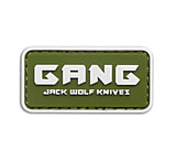 Image of Jack Wolf Knives Gang Patch - Green and White Rubber 0FD26CDD