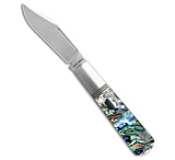 Image of Jack Wolf Knives Gateway Barlow Knife Abalone 3 Belt Satin 3F29816D
