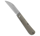 Image of Jack Wolf Knives Laid Back Jack Slip Joint Knife Smooth Titanium 2.8 Satin ECCF9E07