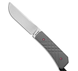 Image of Jack Wolf Knives Pioneer FIXedc Knife Cross Hatch Titanium 2.9 Satin 0B03D054