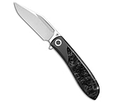 Image of Jack Wolf Knives Scuffle Frame Lock Knife Kirinite Black Ice 3.5 Satin E1FADD7D