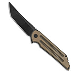 Image of Hoback Knives Jake Hoback Knives Kwaiback MK6 Frame Lock Knife Coyote Brown G-10 3.75 Black 5F3CB3B6