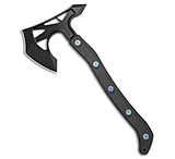 Image of Hoback Knives Jake Hoback Knives Ps2 Axe Carbon Fiber w/ Kydex Sheath Blue Bolts + Black SW A34472AB