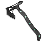 Image of Hoback Knives Jake Hoback Knives Ps2 Axe Carbon Fiber w/ Kydex Sheath Green Bolts + Black SW 1459B3AF