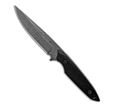 Image of Jeff Hall Custom Small Envoy Fixed Blade Knife Black G10 4.5 Gray Stonewash 41CE6ED6