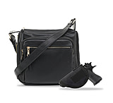 Image of Jessie &amp; James Brooklyn Concealed Carry Lock Bag w/Key Crossbody Black