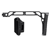 JMac Customs SS-9RP Skeleton Stock w/ Rubber Butt Pad for SAM7SF, 9in, SS-9RP+SM-SF