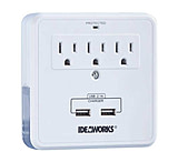 Image of JOBAR Smartphone Charging Station w/USB Outlet Multiplier Dual Surge Protector