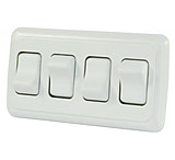 Image of JR Products On/Off Switch With Bezel - Quad Switch