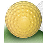 Image of JUGS Sting-Free Yellow Dimpled Baseballs, Dozen