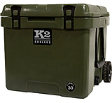 Image of K2 Coolers Summit Series 30 Qt Duck Boat Green W/ Wheels
