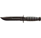Image of KA-BAR Knives Short Serrated Knife w/ Sheath, Clampack - 9.25&quot; OAL