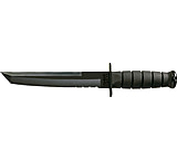 Image of KA-BAR Knives Tanto Serrated Edge Knife w/ Hard Sheath, Black, Clampack