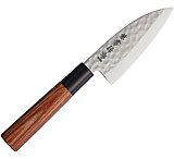 Image of Kanetsune Ko-Deba Fixed Blade Knife, 8.5in, Plywood handle , DSR-1K6 HC stainless blade Kitchen Knife