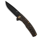 Image of Kansept Knives Kansept AGI Frame Lock Knife Copper Carbon Fiber/Titanium 2.9 Black Stonewash F43C958D