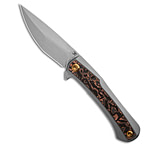 Image of Kansept Knives Kratos Frame Lock Knife BB Titanium Black/Copper CF 3.75 SW D0FA8EF6