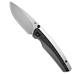 Image of Kansept Knives Raven Frame Lock Knife Bead Blast Ti/Shred CF 3.13 Stonewash A4373B6B