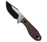 Image of Kansept Knives Tiny Dancer Fixed Blade Knife Bronze Ti 3.17 Black/Satin 72389707