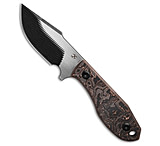 Image of Kansept Knives Tiny Dancer Fixed Blade Knife Copper CF 3.17 Black/Satin AB1ED40A
