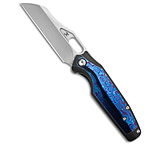 Image of Kansept Knives Kansept Tuckamore Frame Lock Knife BW Ti + Blue Timascus 3.54 SW K1052A6 6CCC534D