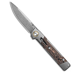 Image of Kansept Knives Kansept Kitpu Frame Lock Knife Copper Carbon Fiber 2.9 Damascus CF656312