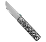 Image of Kansept Knives BTF Tanto Liner Lock Knife Black/White Nebula CF 3.2 SW B40F0929