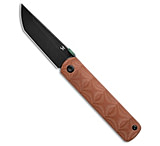 Image of Kansept Knives BTF Tanto Liner Lock Knife Brown Micarta 3.2 Black Stonewash DA348B20