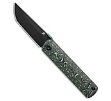 Image of Kansept Knives BTF Tanto Liner Lock Knife Grass Green CF 3.2 Black SW D02318DD