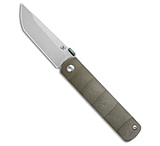 Image of Kansept Knives BTF Tanto Liner Lock Knife Green G-10 3.2 Stonewash 673ED9D9