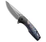Image of Kansept Knives Cassowary Frame Lock Knife Lightning Strike Ti 2.9 Damascus 65A0E2ED