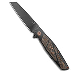 Image of Kansept Knives Cru Frame Lock Knife Blackwash Titanium + Copper CF 3.5 TiCn 4EB1A370
