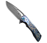 Image of Kansept Knives Kryo Frame Lock Knife Lightning Strike Ti 3.6 Damascus K1001A6 9AAEF616