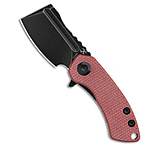Image of Kansept Knives Mini Korvid Liner Lock Knife Red Canvas Micarta 1.5 Black SW 740E4B74