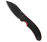 Image of Kansept Knives Nesstreet Liner Lock Knife Black/Red G-10 3.5Black Stonewash 074F0A52