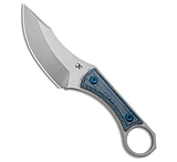 Image of Kansept Knives Niko Fixed Blade Knife Blue Frag Pattern Micarta 3.5 SW D2 F869DF8E