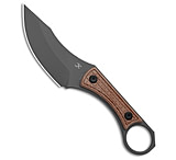 Image of Kansept Knives Niko Fixed Blade Knife Brown Frag Pattern Micarta 3.5 Gray 4F741E8A