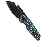 Image of Kansept Knives Rafe Liner Lock Knife Blue and White CF 2.6 Black Stonewash 0055E511