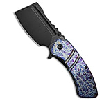 Image of Kansept Knives XL Korvid Frame Lock Knife Lightning Strike Ti 3.6 Black SW 577AE5E4