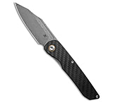 Image of Kansept Knives Kansept Nettle Frame Lock Knife Twill Carbon Fiber &amp; G10 3.2 Damascus 24F02BC3