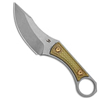 Image of Kansept Knives Kansept Niko Fixed Blade Knife Bronzed Titanium 3.5 Stonewash G004A3 355FCB99